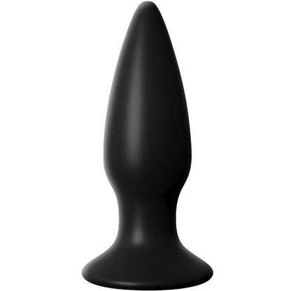 Close-up do ANAL FANTASY ELITE COLLECTION Pequeno Plug Anal Vibratório Recarregável, mostrando seu design ergonômico e material de silicone.