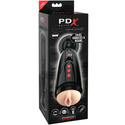 Masturbador Masculino Vibratório - Dirty Talk Starter Stroker
