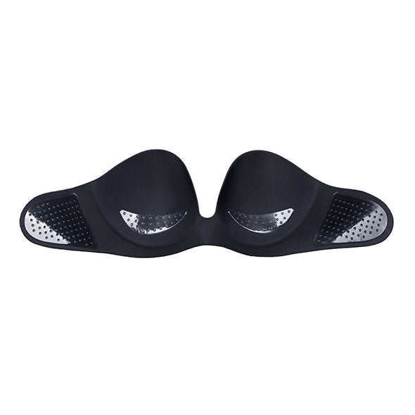 Sutiã adesivo BYE-BRA Gala Push-Up invisível na cor preta, ideal para roupas sem alças e sem costas.