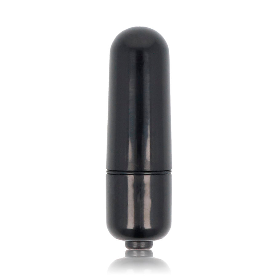 Bala vibratória mini GLOSSY preta, compacta e discreta para estimulação