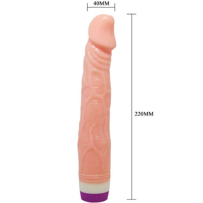 Vibrador realista BAILE de 22 cm com textura natural e função multivelocidade