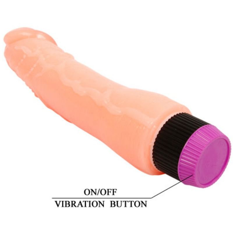 BAILE Vibrador Realista Flexível Natural de 24cm para prazer intenso