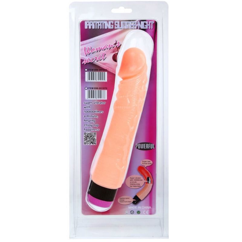 BAILE Vibrador Realista Flexível Natural de 24cm para prazer intenso