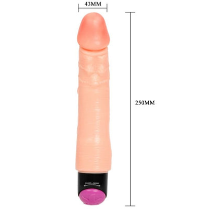 BAILE Vibrador Realista Flexível 25 cm para estimulação G-spot e próstata.