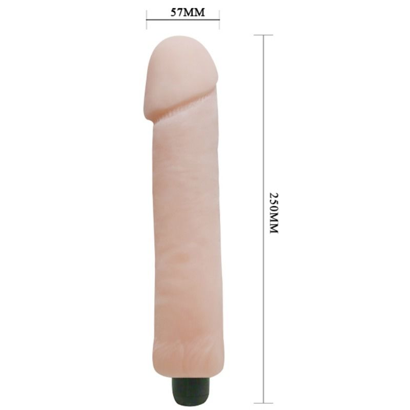 Close-up of the BAILE Vibrador Dildo Love Companion Realista 25 cm, highlighting its texture and design.