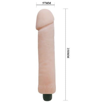 Close-up of the BAILE Vibrador Dildo Love Companion Realista 25 cm, highlighting its texture and design.