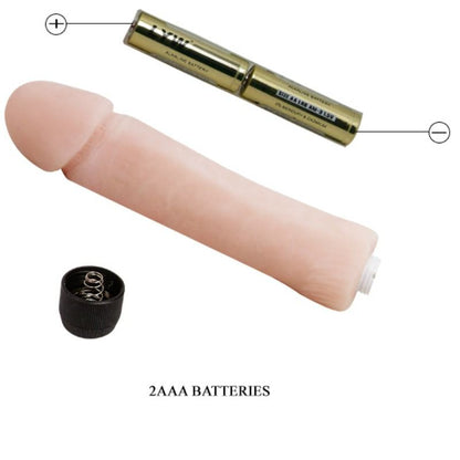 Close-up of the BAILE Vibrador Dildo Love Companion Realista 25 cm, highlighting its texture and design.