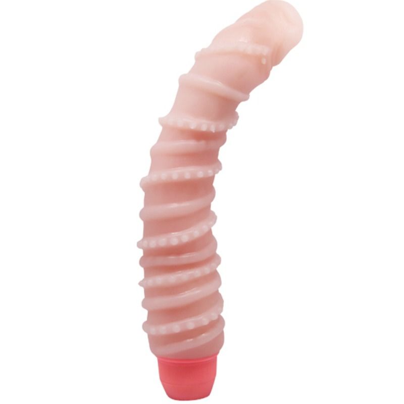 Vibrador Espiral Sensual Flexi Vibe BAILE 19.5cm realista com textura e múltiplas velocidades.