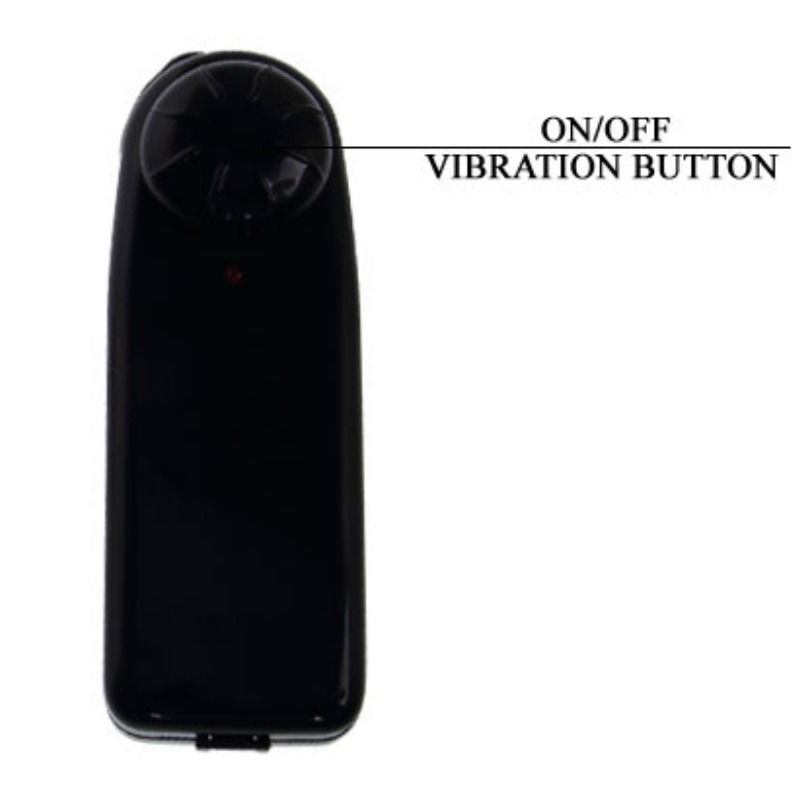 Detalhe do Dildo Vibratório Realista BAILE com ventosa, textura venosa e controlo remoto.