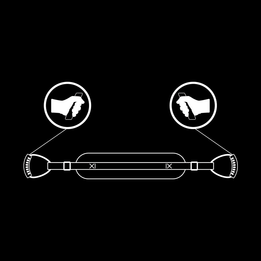 Fetish Submisive Arnês Doggy ajustável em neoprene e couro vegano para BDSM intenso.