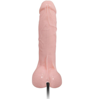 BAILE Dildo Vibrante Inflável Realista com ventosa e controle remoto, exibindo textura e design ergonômico.