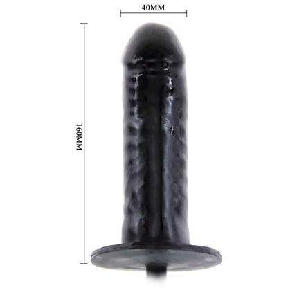 Pênis Inflável Vibrador Baile Bigger Joy 16cm, detalhe da textura e bomba de ar.