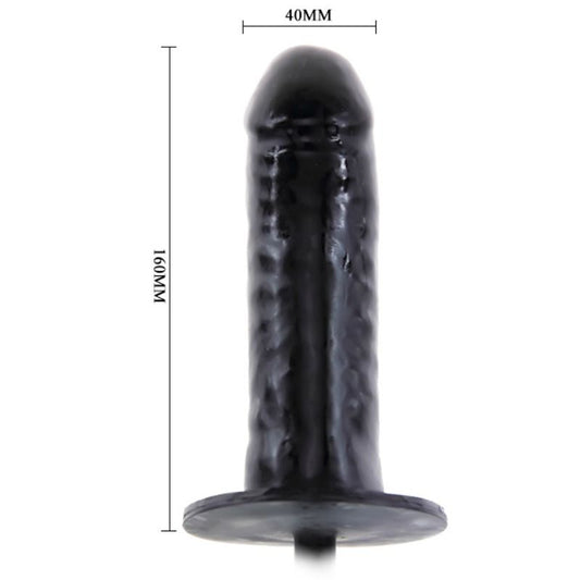 Pênis Inflável Vibrador Baile Bigger Joy 16cm, detalhe da textura e bomba de ar.