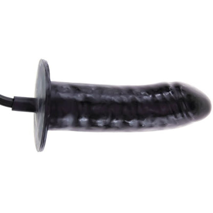 Pênis Inflável Vibrador Baile Bigger Joy 16cm, detalhe da textura e bomba de ar.