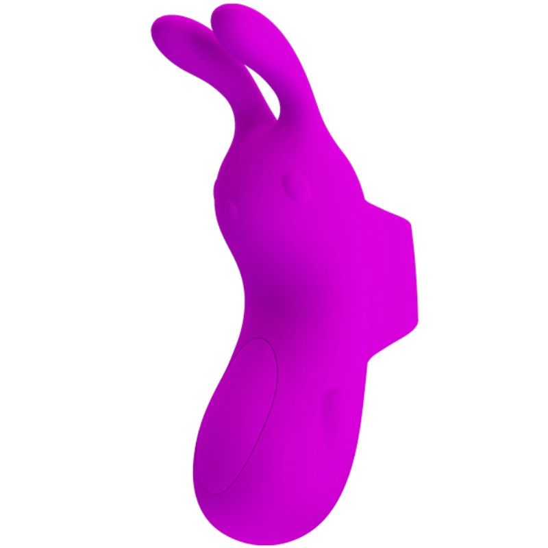 Vibrador Dedal PRETTY LOVE Smart Recarregável com estimulador de coelho de silicone