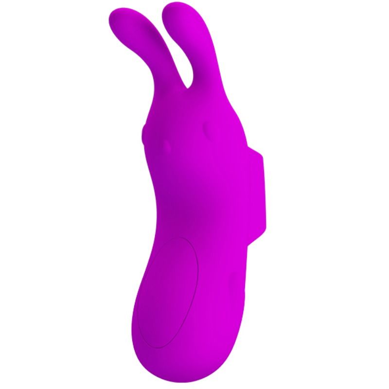Vibrador Dedal PRETTY LOVE Smart Recarregável com estimulador de coelho de silicone