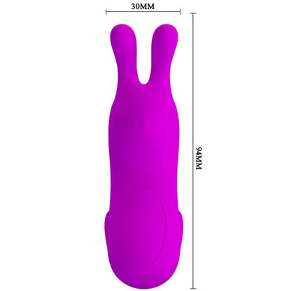 Vibrador Dedal PRETTY LOVE Smart Recarregável com estimulador de coelho de silicone