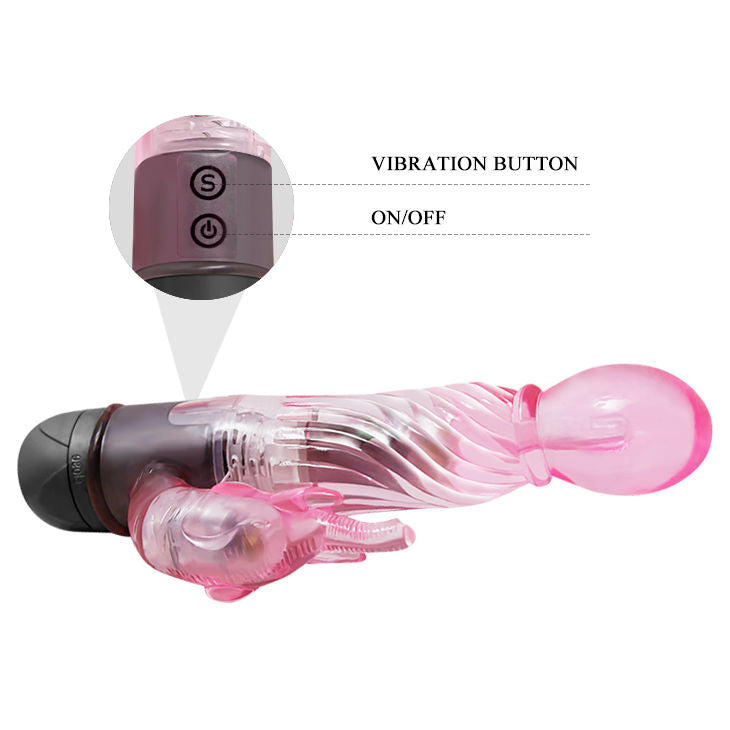 Vibrador Coelho BAILE rosa com 10 modos de vibração para estimulação do ponto G e clitóris.