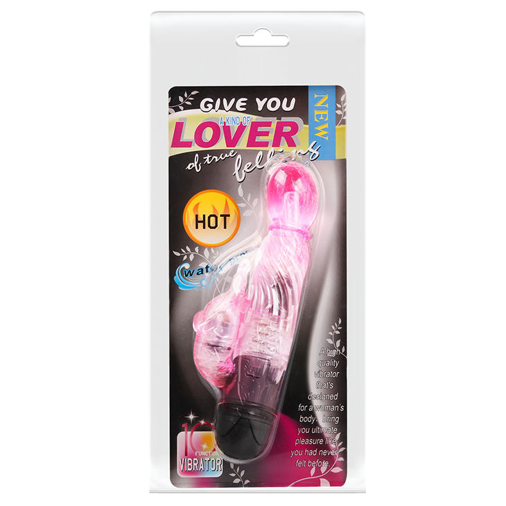 Vibrador Coelho BAILE rosa com 10 modos de vibração para estimulação do ponto G e clitóris.