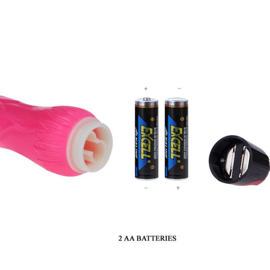 BAILE Vibrador DAAPLY Pleasure Multivelocidade Rosa com textura
