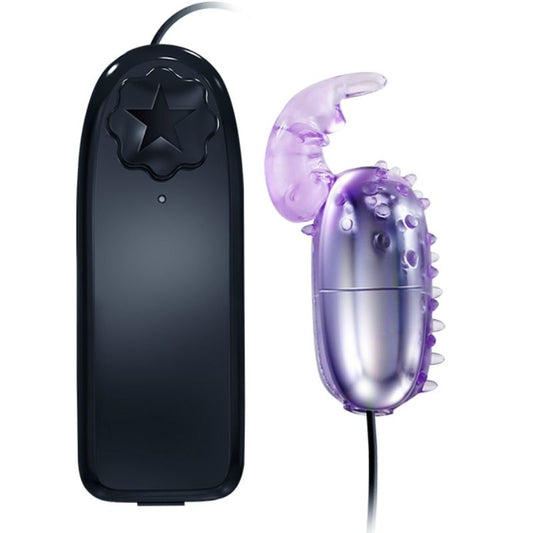 Close-up of the BAILE Ovo Vibratório with Remote Control, showing its sleek design and compact size.