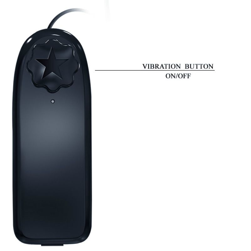 Close-up of the BAILE Ovo Vibratório with Remote Control, showing its sleek design and compact size.