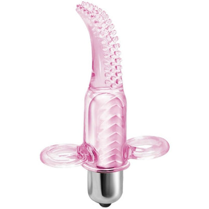 Close-up do BAILE Estimulador Vibro Dedal, mostrando seu design compacto e textura.