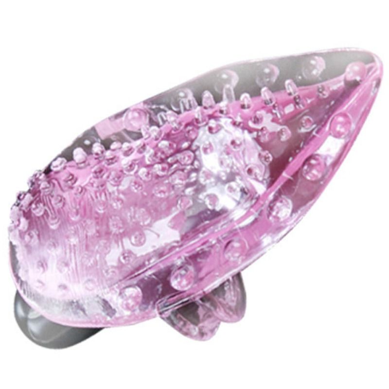 Close-up do BAILE Vibrador de Dedo Estimulante Clitoriano mostrando seu design ergonômico e textura.