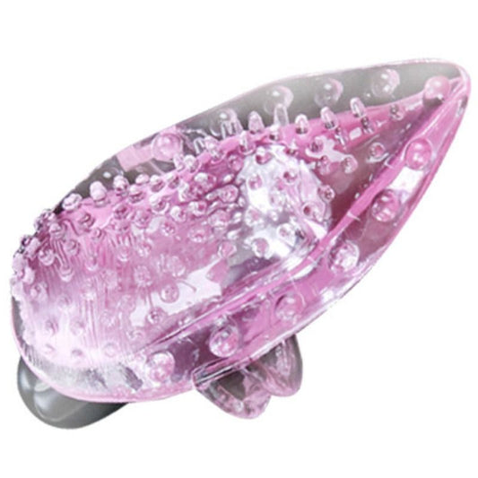 Close-up do BAILE Vibrador de Dedo Estimulante Clitoriano mostrando seu design ergonômico e textura.