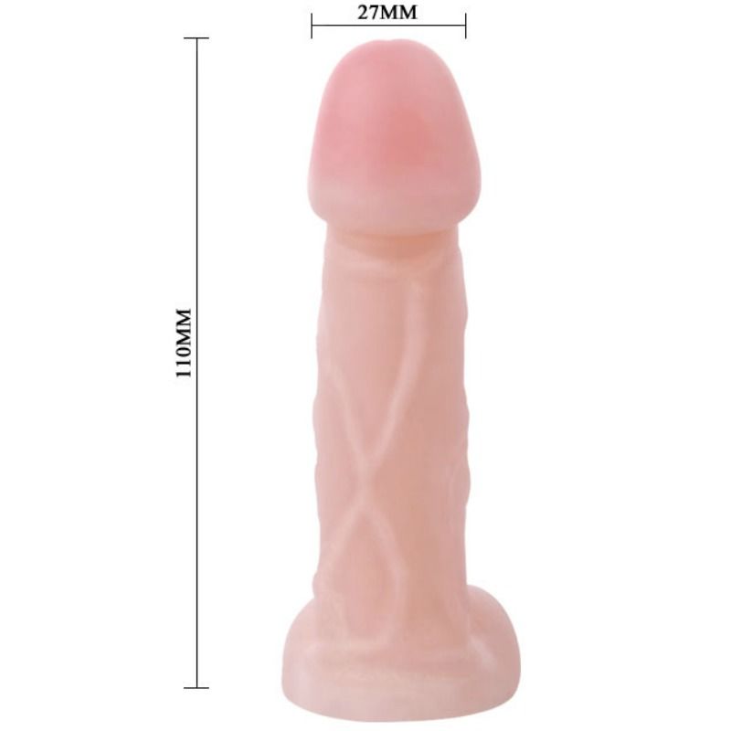 Vibrador realista BAILE Slick unissex para estímulo do ponto G e próstata.
