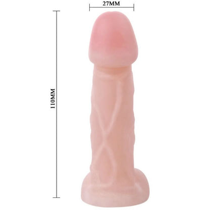 Vibrador realista BAILE Slick unissex para estímulo do ponto G e próstata.