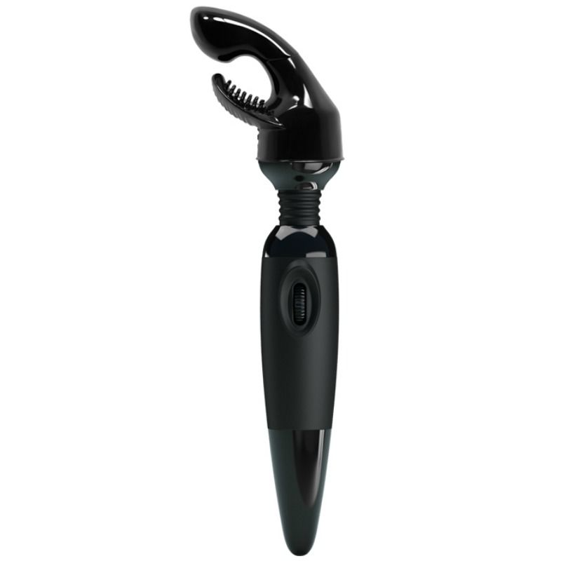 Detalhe do Massageador Wand BAILE com cabeça intercambiável, mostrando o design ergonómico e material de silicone.