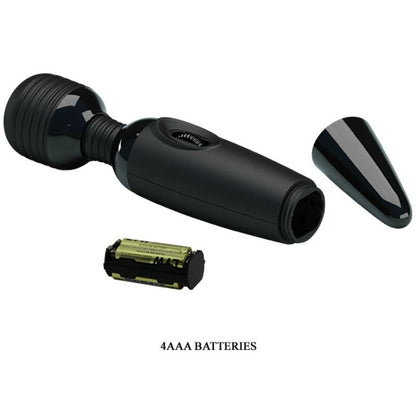 Detalhe do Massageador Wand BAILE com cabeça intercambiável, mostrando o design ergonómico e material de silicone.