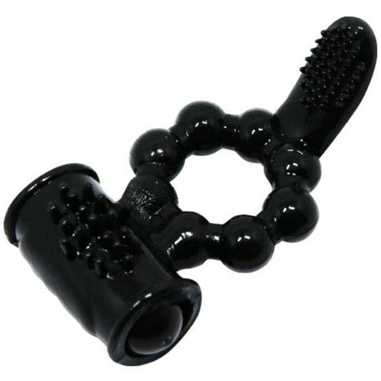 Anel vibratório BAILE Sweet Ring com estimulador duplo para casais