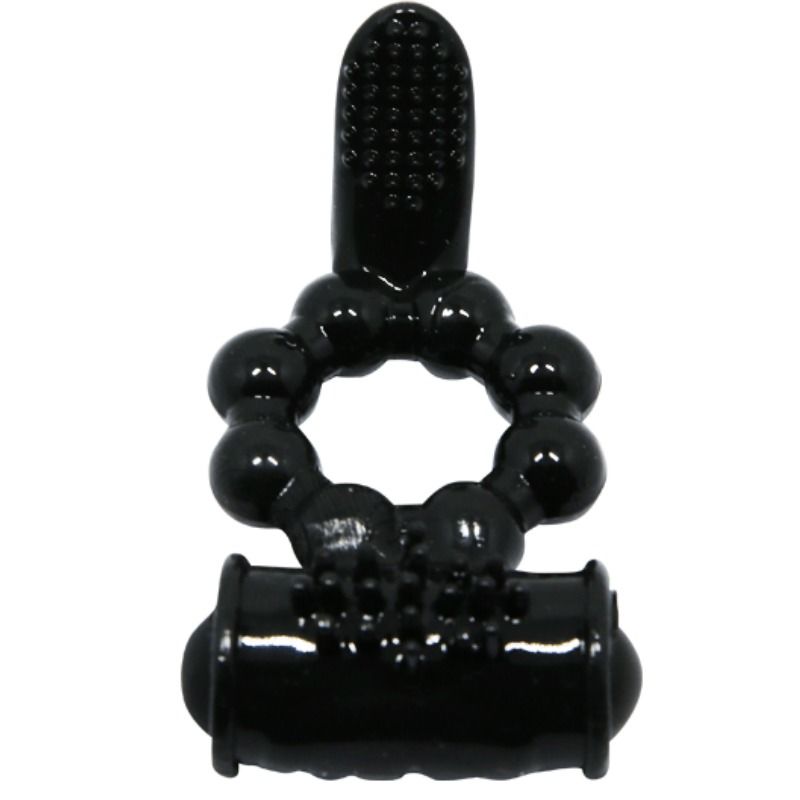 Anel vibratório BAILE Sweet Ring com estimulador duplo para casais