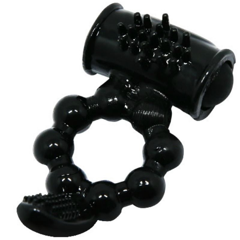Anel vibratório BAILE Sweet Ring com estimulador duplo para casais