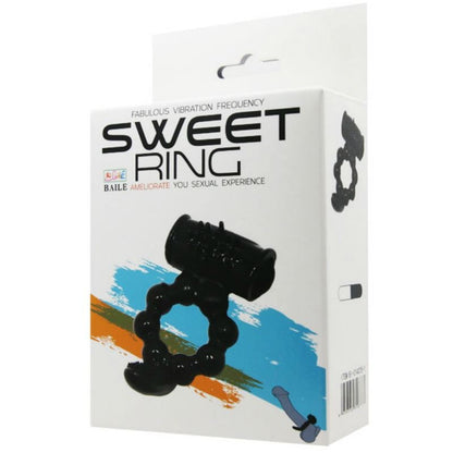 Anel vibratório BAILE Sweet Ring com estimulador duplo para casais