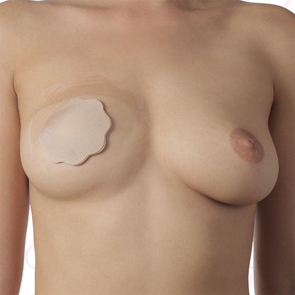 BYE-BRA Realçador de Mama e Cobertura de Bico de Silicone Copa F/H para um lifting discreto e natural.