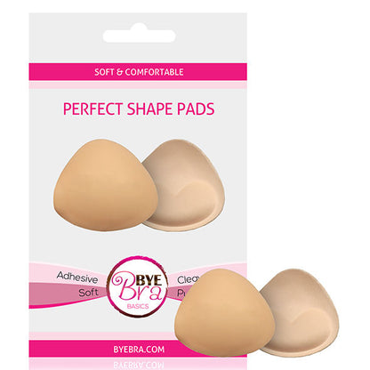 Close-up das almofadas BYE-BRA PADS PERFECT PUSH-UP BEIGE, mostrando a textura e o gel adesivo.