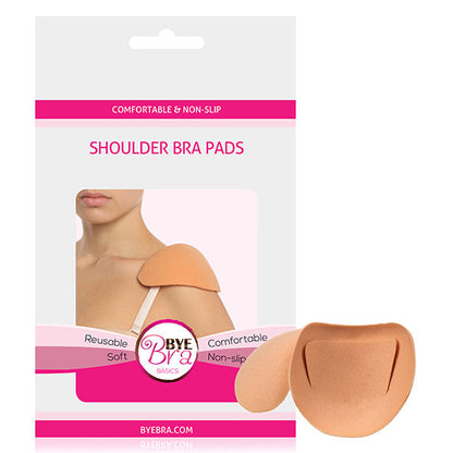 BYE-BRA Apoio de Protetores de Ombro Confortável Antiderrapante Bege, detalhe da textura e design