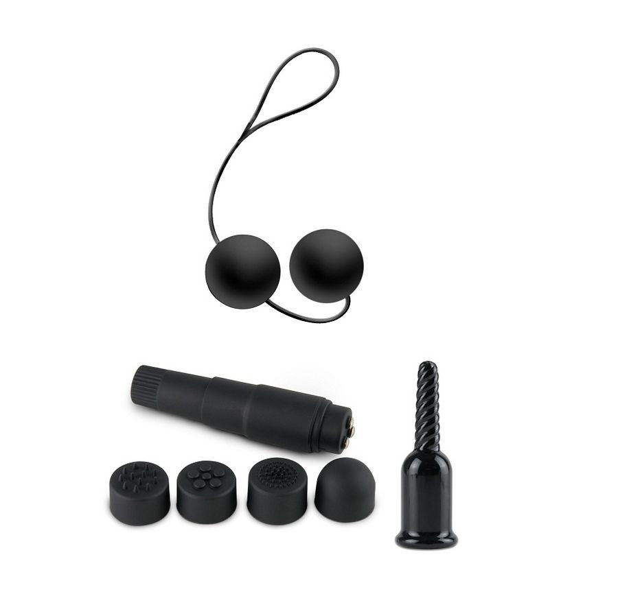 Kit de Fetiche Completo FETISH FANTASY LIMITED EDITION com 10 acessórios para exploração BDSM.