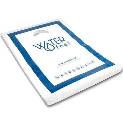 Sacos plásticos WATERFEEL 25x35cm para embalagem discreta e higiene.