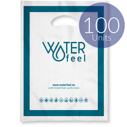 Sacos Plásticos Protetores WATERFEEL 100 Unidades Médios 30x40cm para higiene e discrição
