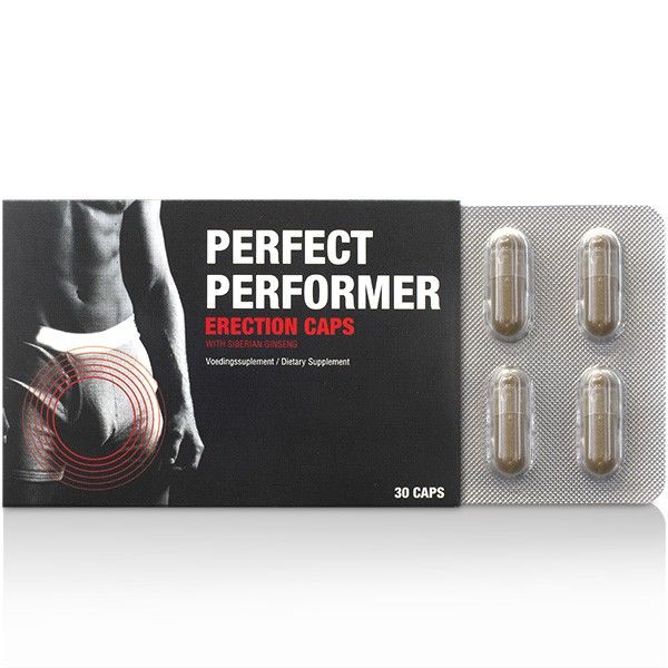 Embalagem do COBECO Perfect Performer Ereção 30CAP, destacando o nome do produto e a quantidade.