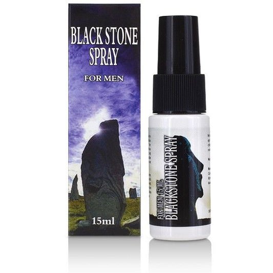 COBECO Spray Retardante Masculino Black Stone 15ML, projetado para prolongar o prazer.