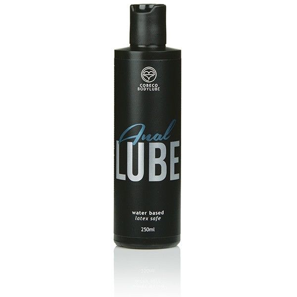 COBEBE Lubrificante Anal 250ml à base de água e látex seguro.