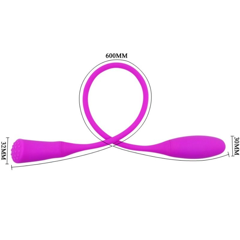 Close-up do Pretty Love Vibrador Snaky Vibe Smart 2 Motores, mostrando o seu design flexível em silicone.