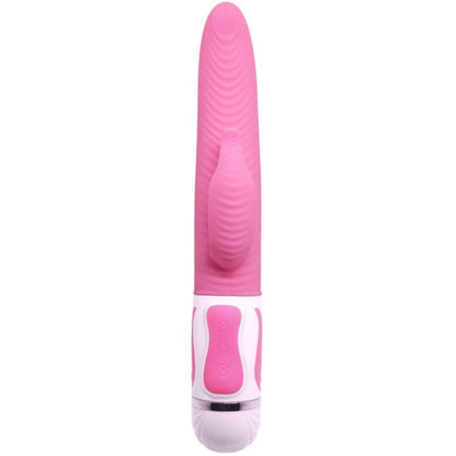 PRETTY LOVE Vibrador de Rotação Antoine em silicone flexível com estimulador clitoriano e base magnética
