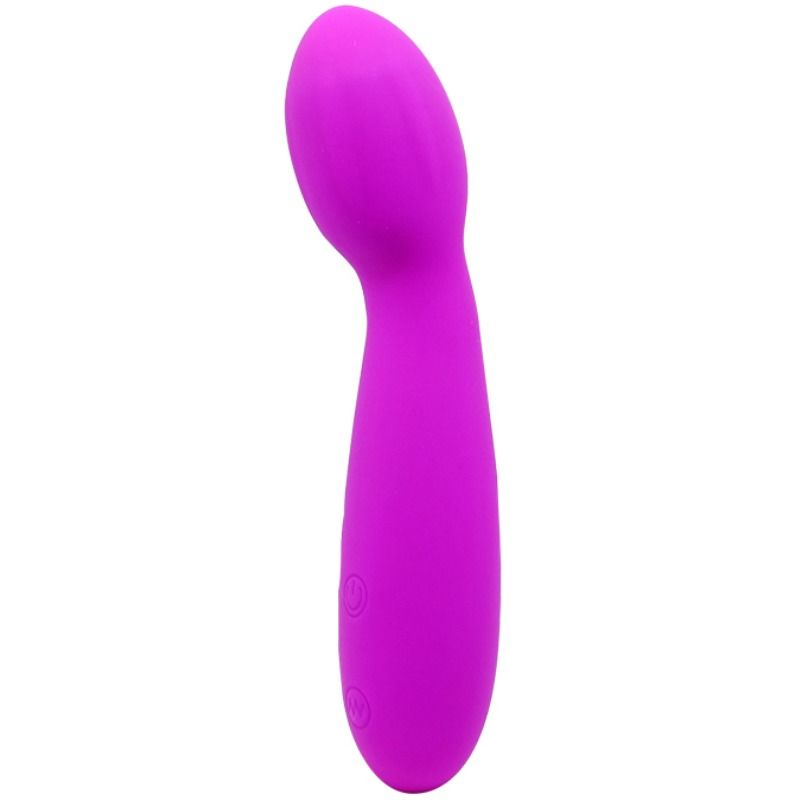 Close-up do Mini Vibrador PRETTY LOVE Arvin, mostrando seu formato ergonómico e material de silicone de alta qualidade.