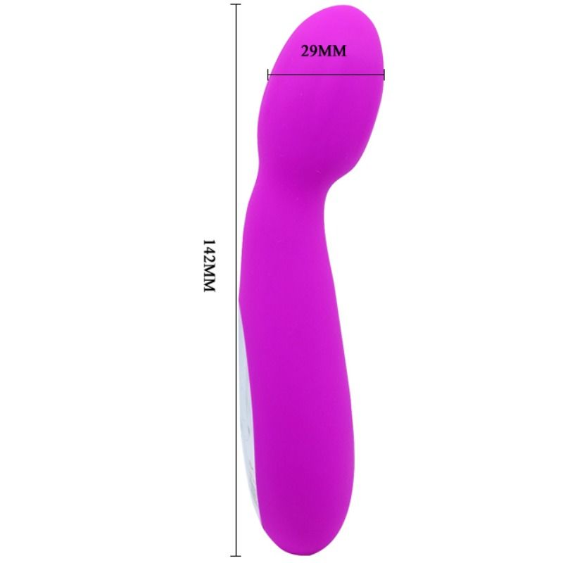 Close-up do Mini Vibrador PRETTY LOVE Arvin, mostrando seu formato ergonómico e material de silicone de alta qualidade.